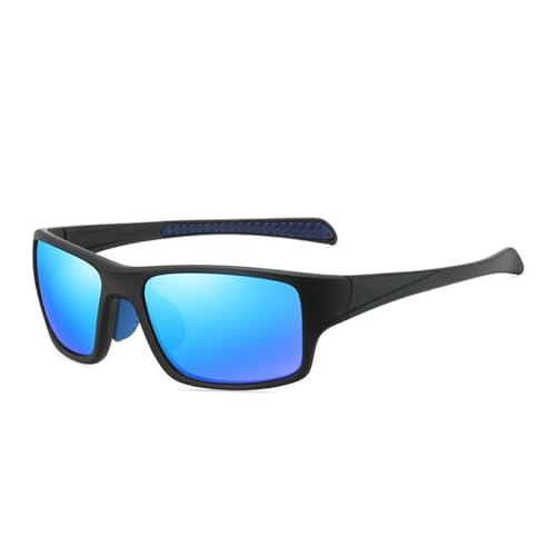 Lunettes de soleil carrées polarisées coupe-vent vtt randonnée monture noire légère