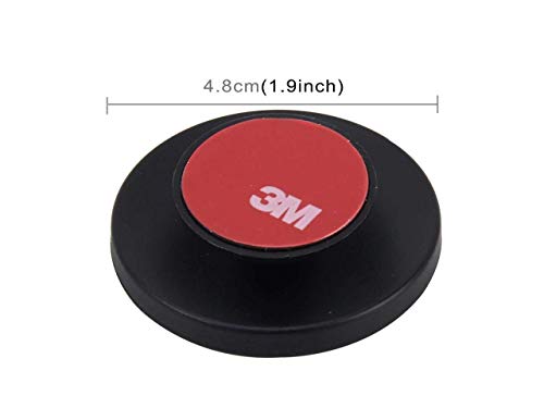 Image of Automaze 2 pieces 3R-062 Cars Rear View Blind Spot Plastic Mirror Adjustable 360 Degree Wide Angle View Paste Type Auxiliary Mirrors Black