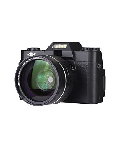 Appareil photo numérique 30MP caméscope vlog 16X zoom photographie avec objectif pro