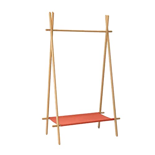 BBioss Perchero de pie de Estilo nórdico con Estante, Moderno y Minimalista, para Dormitorio, balcón (Negro)