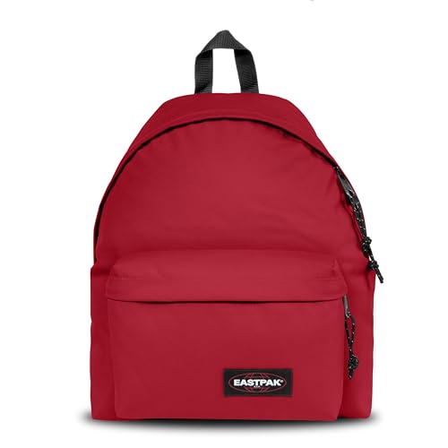 Image of EASTPAK Padded Pak'r - 24L Commuter Travel Backpack with Front Pocket, Water-Resistant, Vegan Materials & Adjustable Straps, Scarlet Red