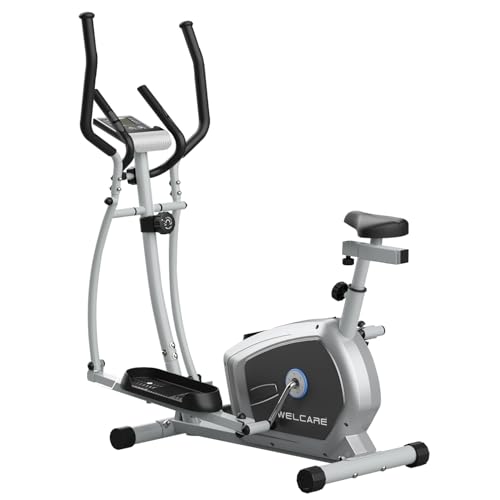Welcare WC6044 Elliptical Cross Trainer for Home use with Adjustable seat, Free Diet Plan,Hand Pulse...