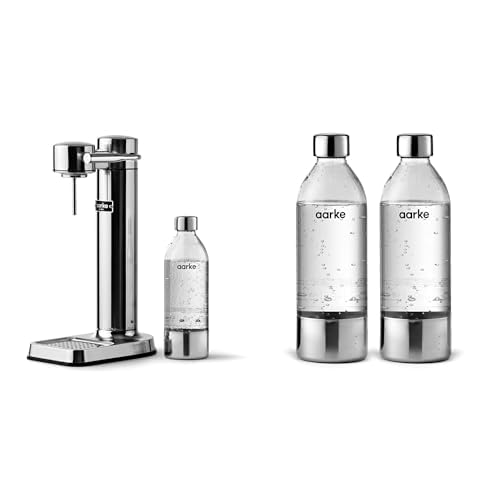 Aarke Zestaw 2produkty Carbonator 3 Stalowy + 2x Butelka 800ml