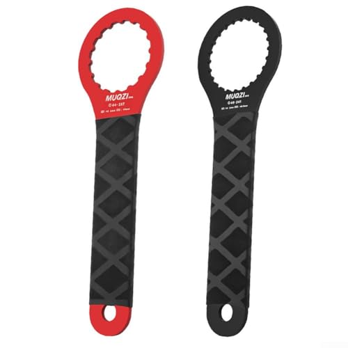 Lecreatekit Herramienta esencial para bicicleta con llave de extracción de disco de cuerpo hueco para múltiples especificaciones BB (02 (BB52-16) negro)