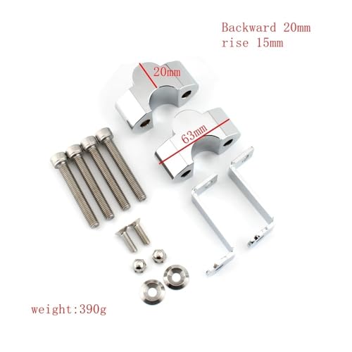 Guidon riser R18 fixations idéales pour les grands voyages