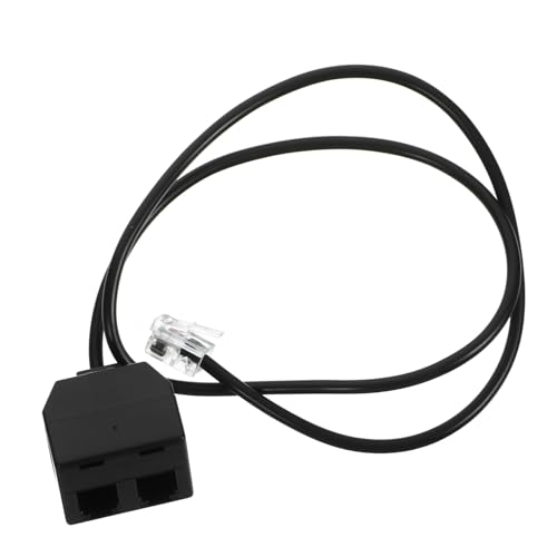 KONTONTY Telephone Line Adapter Splitter Pc Dual Female Connector for Training Machines and Landline Phones Versatile Cable for Seamless Connectivity