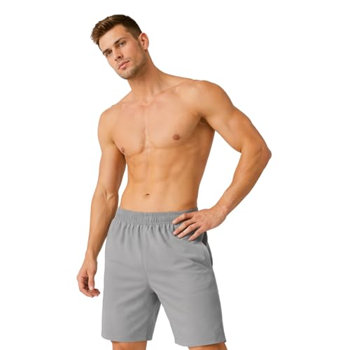 Image of GYMIFIC Mens Sports Training Running Dry Fit Solid Boxer Shorts | Premium Lightweight Stretchable Activewear Gym Shorts for Running, Workout, Training & Fitness
