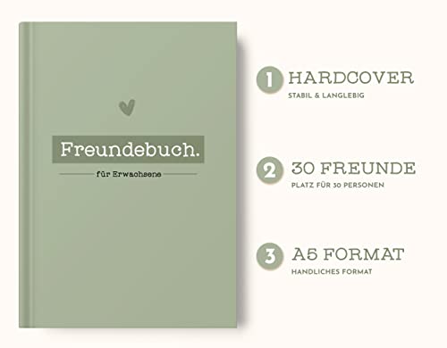 Sophies Kartenwelt Freundebuch für Erwachsene - Freundebuch zum Ausfüllen für Deine Lieblingsmenschen - Freundschaftsbuch mit persönlichen Fragen - Poesiealbum für Erwachsene