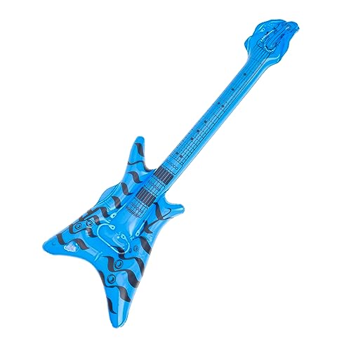 BRIGHTFUFU Guitarra Inflable Fiesta Musical 80S Decoración Inflable de Instrumento Accesorios de Fiesta...