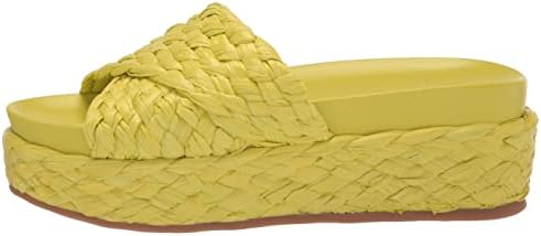 Nine West Women's CANNI Wedge Sandal, Acid Lime 310, 9.5 | Image 7