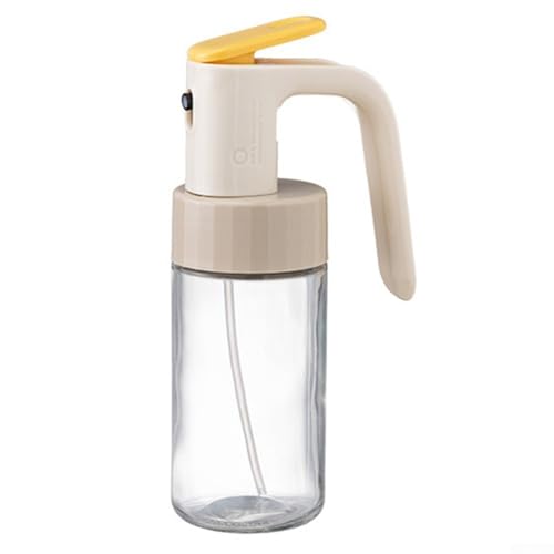 Gdfnmogo Botella de vidrio con pulverizador de aceite 2 en 1 para cocinar, dispensador de vinagre y condimentos, 180 ml/280 ml, almacenamiento de aceite de oliva antifugas con spray Noz (250 ml)