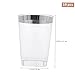 Luxshiny 10pcs Plastic Ice Cream Cups Drinking Tumbler Lids Cups for Party Travel Camping