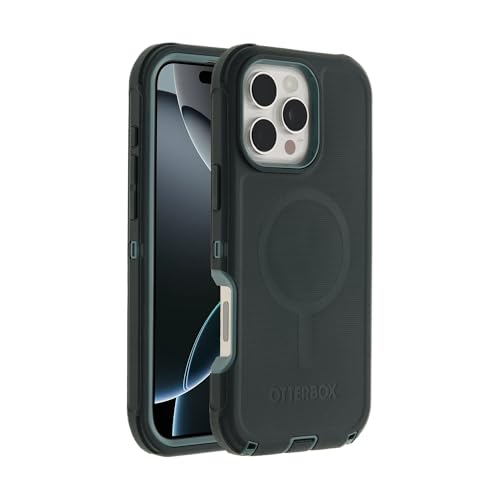 Image of OtterBox iPhone 16 Pro Max Defender Series Case - Sagebrush (Green) | Tough, Rugged & Durable iPhone Case, Snaps on MagSafe, Multi-Layer, Impact Absorbing iPhone Case