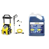 Kärcher 1800 PSI Electric Pressure Washer Bundle with 3 Nozzles and 1 Gallon Vehicle Detergent and Wax