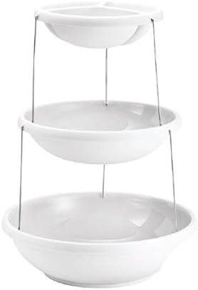 Fozzils Twistfold Party Bowls (3 Tiers), White