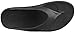 OOFOS Unisex Original Thong flip flop , Black, 8 M US Women /  6 M US Men's