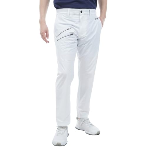 Oakley (オークリー) ゴルフパンツ SKULL LIGHT DRY ZIP TAPERED メンズ WHITE (ホワイト) ドライ 軽量 ストレッチ 撥水 4WAYストレッチ テーパード シームテープ