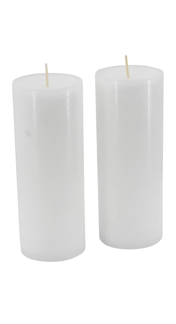 Bougies de l'Avent blanches XL Safe Candle pour couronne de Noël x2