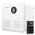 JOVJOYER RV Tankless Water Heater, 55,000 BTU RV Propane Water Heater, 2.9 GPM Instant RV Water Heater with 15 x 15 inches White Door and Remote Controller, 9800 Ft Endless Hot Water for RV