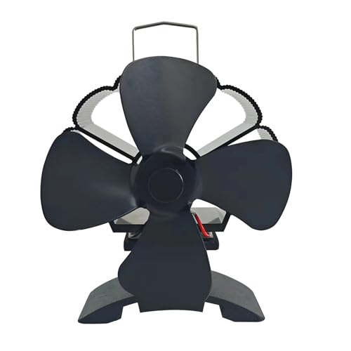 Ventilador De Estufa De Lea Accionado Por Calor - 4.33x3.15x4.72 Pulgadas Ventiador De Chimenea Accionado Por Calor Para Estufa De Leña, Ventilador De Leña No Eléctrico Para Calentador, Camping, Dis
