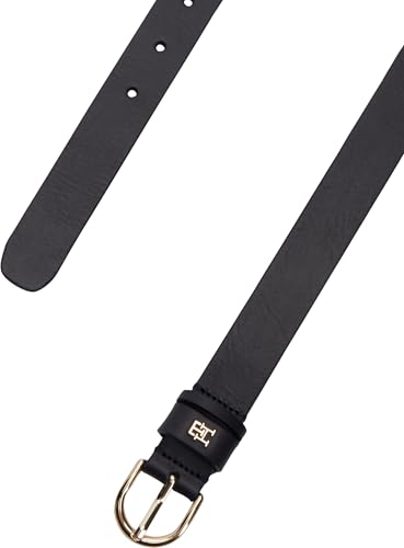 Tommy Hilfiger Ceinture en cuir Essential Effortless 2,5 cm pour femme, Bleu (Space Blue), 75
