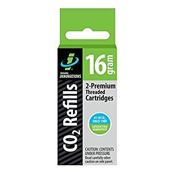 Genuine Innovations G2150 Threaded CO2 Cartridge (Multi-Colored, 6 Pack)