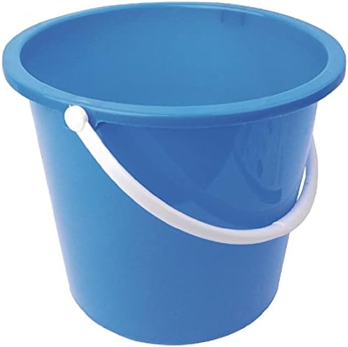 Jantex CD807 Round Plastic Buckets, Red