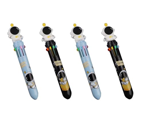 Bombinate 10色ボールペン 4本セット 0.5mm 宇宙飛行士 キャラクター 文房具