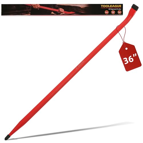Image of TOOLEAGUE 36-Inch Heavy Duty Alignment Pry Bar, Connecting Bar | Long Sleeve Pry Bar For Line-Up & Spud Work, Ideal for Ironworkers, Industrial Use & Construction