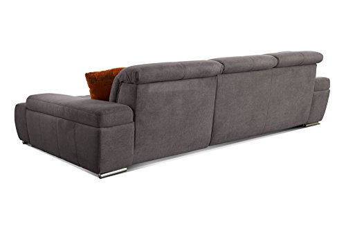 Ecksofa Cavadore Schlafsofa Mistrel mit Longchair XL rechts