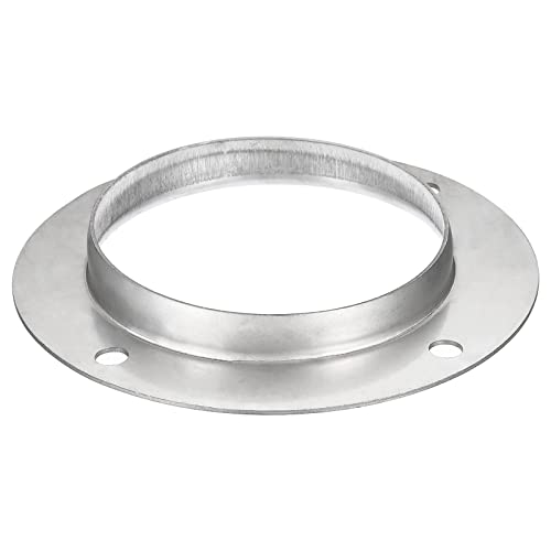 PATIKIL 4" Duct Connector Flange, Straight Pipe Exhaust Flange Stainless Steel Duct Mounting Plate for Heating Cooling Ventilation HVAC System by PATIKIL - Used condition - US$10.40
