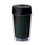 カスタムデザイン できる ふた付き 2層 保温 タンブラー マグ 250ml ブラック 1146