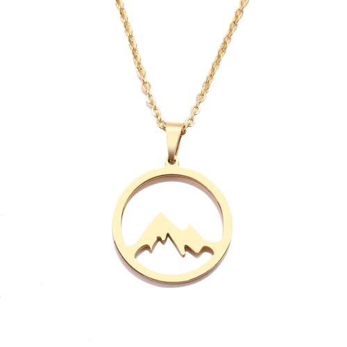 Collier Mountain Hill argenté unisexe, le bijou idéal pour vos randonnées et sorties