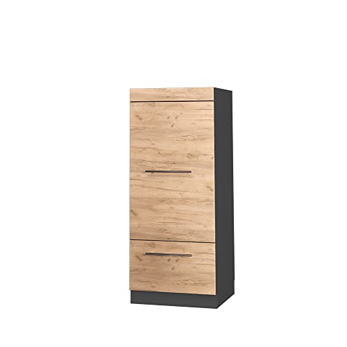 Vicco Mikrowellenschrank Fame-Line, Goldkraft Eiche, 60 cm