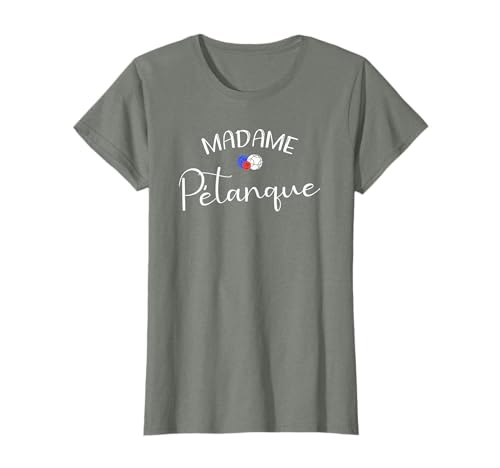 Madame Pétanque 3 boules de couleur française T-Shirt