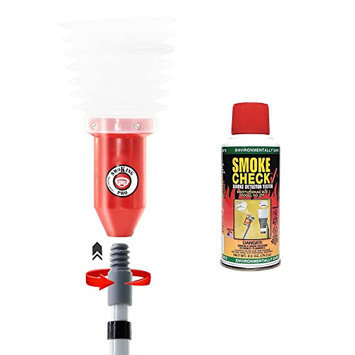 New & Improved Smoking PRO - Smoke Detector/Fire Alarm Tester + 1 Can HSI SmokeCheck