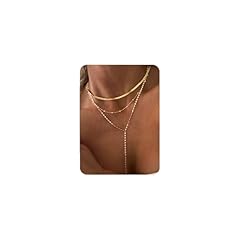 gold Y-necklace set