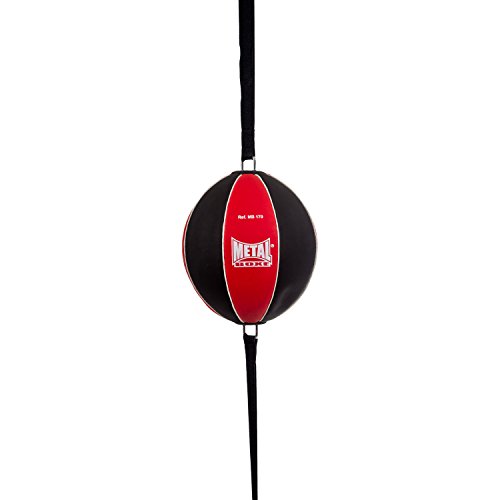 METAL BOXE Elastic Ballon Double Elastique Mixte Adulte, Noir/Rouge, Unique