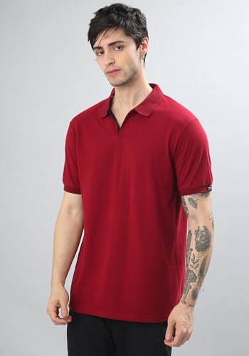 Image of Wear Your Opinion Solid Cotton Rich Polo T Shirt | Collar Tshirts | Half Sleeves | Plain-Regular Fit (Available in Plus Size)