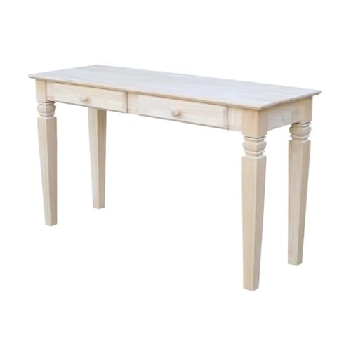 IC International Concepts Java Console Table with 2 Drawers