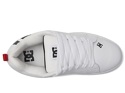 DC DC Men's Court Graffik SQ Casual Skate Shoe White/Black/Black 9