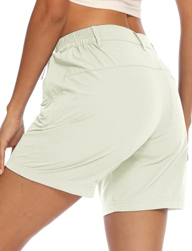 Image of TBMPOY Women's 6 inch Hiking Cargo Shorts Quick Dry with Pockets Work Golf Short Lightweight Outdoor Active Summer for Women