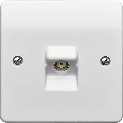 K3520RPWHI 1-GANG Tv/fm Co-axial Socket