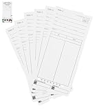 300 Pack AT-2700 Employee Time Cards Compatible with Allied Time USA AT-2700 Time Clock, 6 Packs of 50 Numbered Double-Sided Punch Cards for Attendance and Payroll Tracking