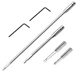 4 StückVerlängerungsschaft Set 150mm + 300mm Extra Lang Verlängerung inkl. 2 Sechskantschlüssel & 60/75mm Adaptern für Tiefbohrungen und Durchbrüche in Holz und Möbelbau
