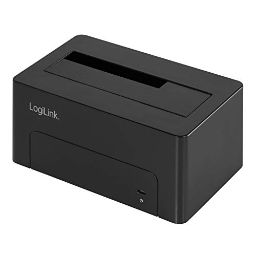 LogiLink QP0027 Quickport USB 3.1 GEN2 pour Disque Dur et SSD 2,5 3,5 Pouces Noir
