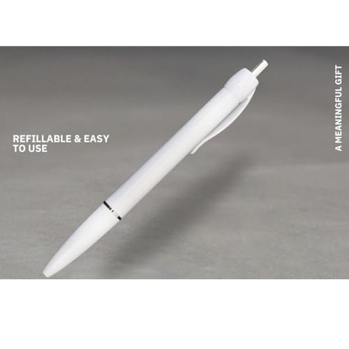 Image of Pen with Paper | Retractable Pullout Banner Pen | Ballpoint Pen with Built-In Paper Scroll for Notes | Stationery Supplies for School, Office, and Projects (Pack of 2, Multicolor)