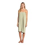 Canyon Rose Waffle Weave Long Spa Wrap, Simple Body Wrap, Luxurious Waffle Weave Knit, One Size Fits Most, Generous Length, Elasticized Top with touch-and-close fasteners at Top and Waist, Sage