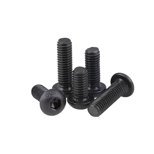 Tornillos de cabeza hueca M8 x 16mm negros y duraderos 6