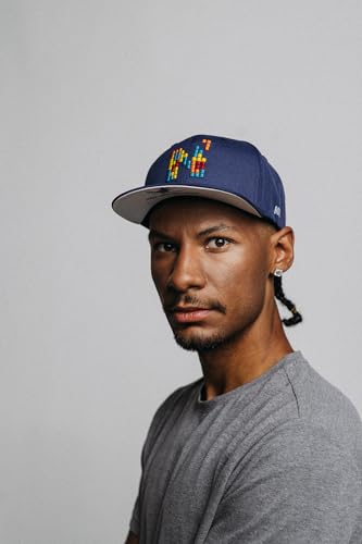 Nebelkind Snapback Cap Men Women Pixel, One Size, Adjustable Size, Unisex, Baseball Cap, , Streetwear Style, Baseball Cap with Straight Peak, Retro